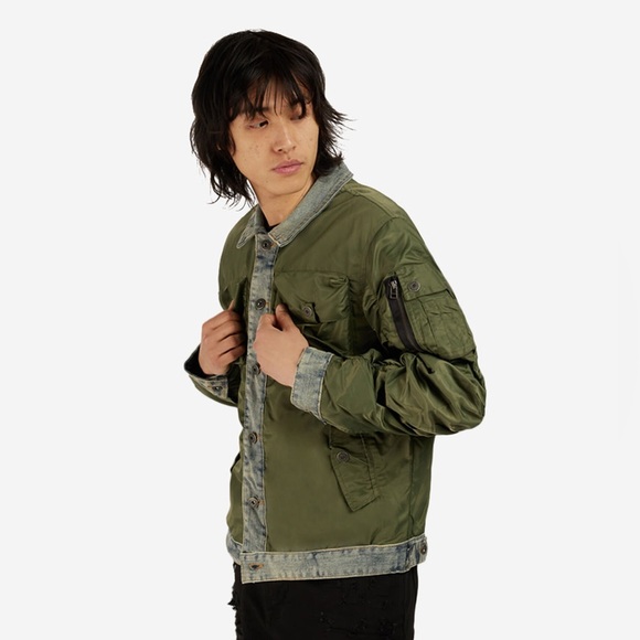 Hot Nylon Denim Jacket - Picture 3 of 4